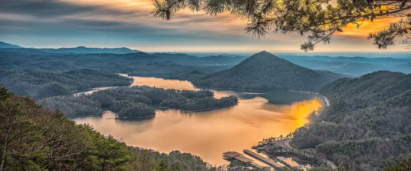View from local mountain 