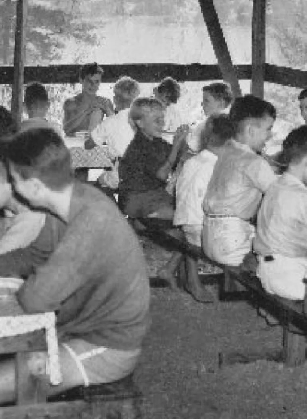 Dining Hall of Camp Ocoee from 1930s
