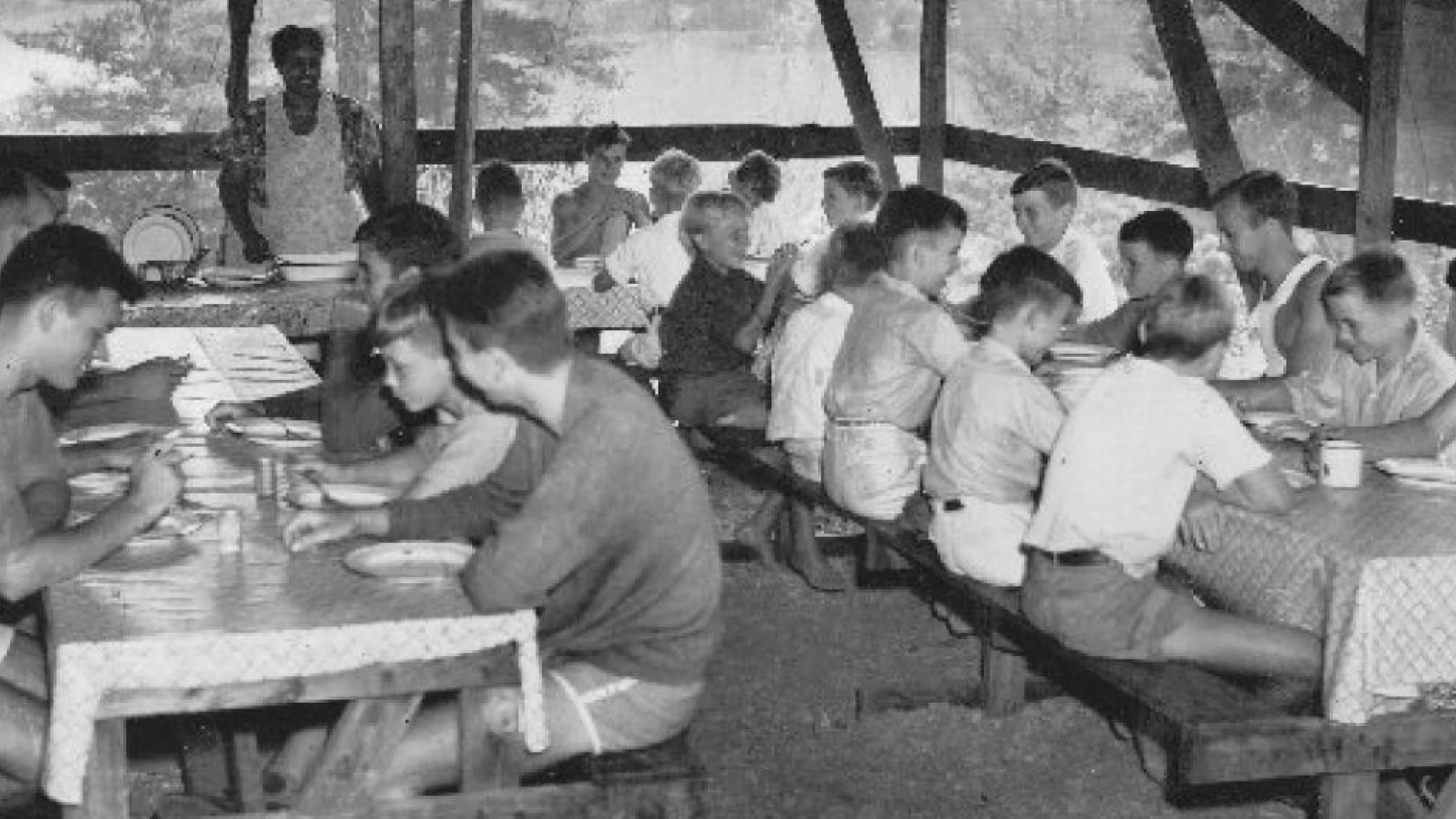 Dining Hall of Camp Ocoee from 1930s